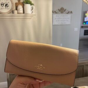 Light brown coach wallet